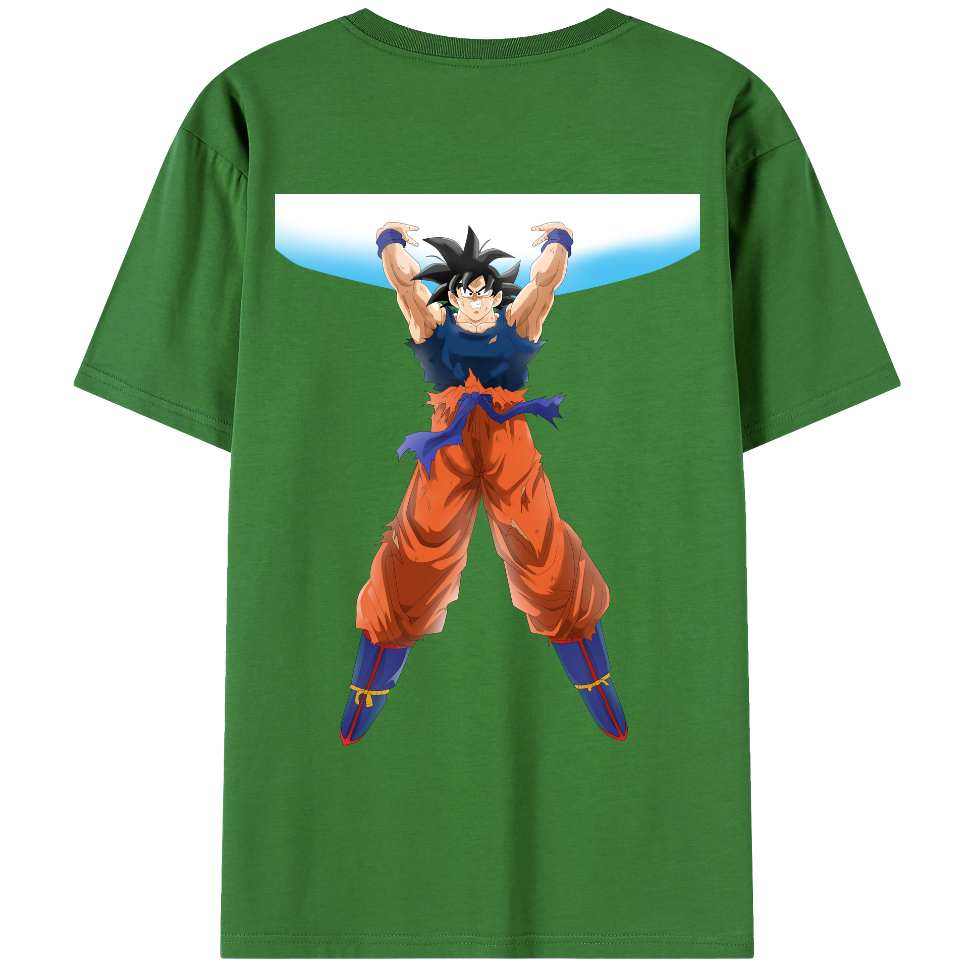 （画像用） ドラゴンボール 孫悟空（そん ごくう）Son Goku カカロット DRAGON BALL Kakarotto レディース半袖Tシャツ(バックプリント)